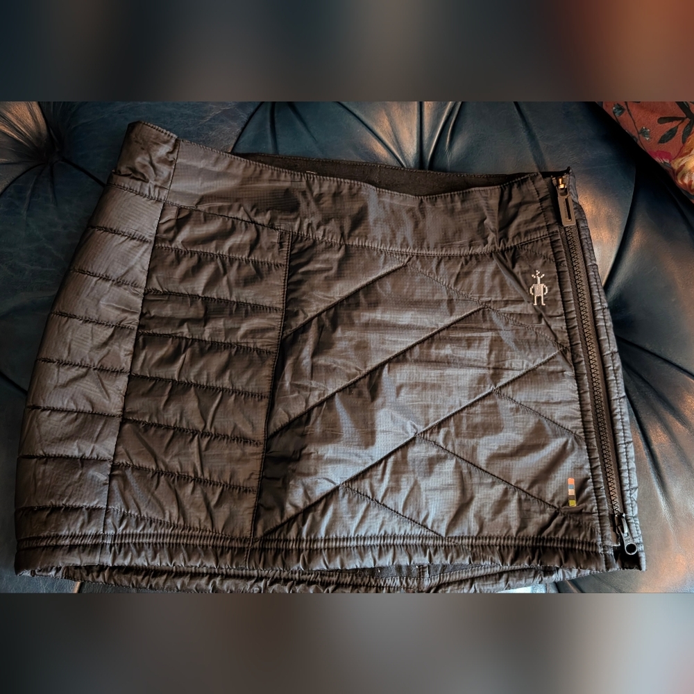 Smartwool Black Quilted Mini Skirt
